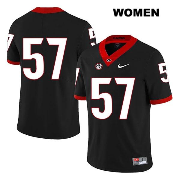 Georgia Bulldogs Women's Daniel Gothard #57 NCAA No Name Legend Authentic Black Nike Stitched College Football Jersey VVX2256PQ